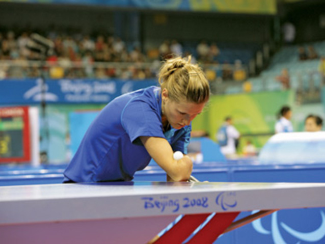 Natalia Partyka, występ podczas olimpiady w Pekinie, fot.: Robert Szaj