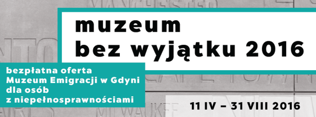 mała grafika informująca o warsztatach dla osób z niepełnosprawnościami w Muzeum Bez Wyjątku w Gdyni