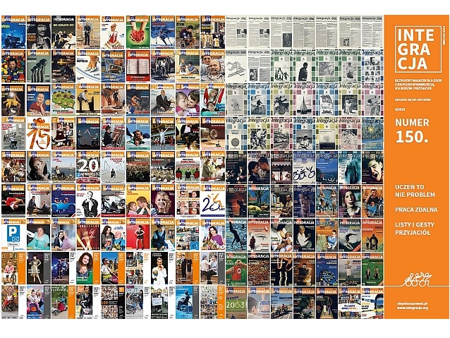 150 okładek archiwalnych numerów magazynu Integracja