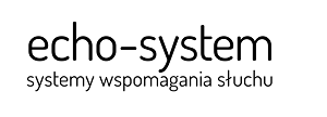 Logo firmy echo-system. systemy wspomagania słuchu