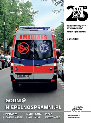 ambulans na okładce magazynu Integracja nr 1/2019