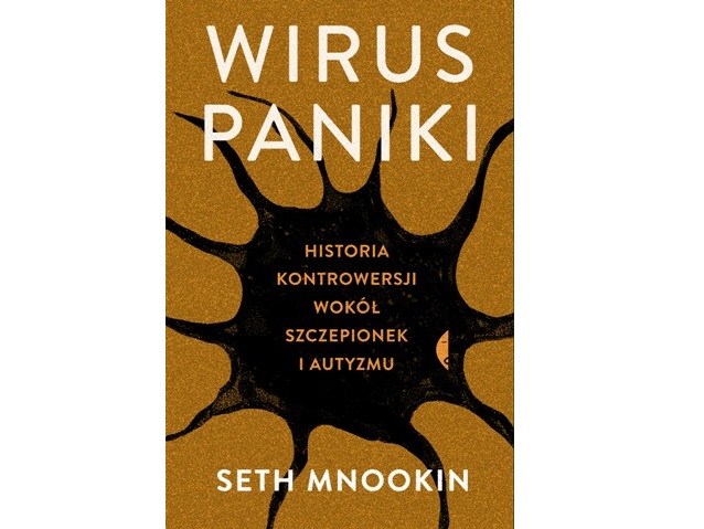 okładka książki Wirus paniki - na środku kształt wirusa
