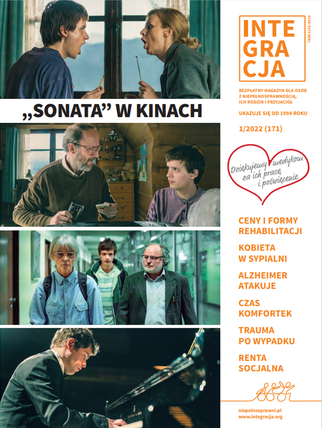 okładka magazynu Integracja 1/2022 - z kadrami z filmu Sonata