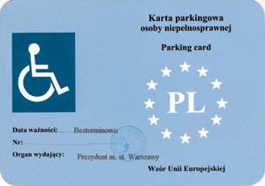 legitymacja kierowcy z niepełnosprawnego