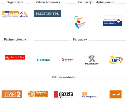 Loga partnerów Wielkiej Gali Integracji