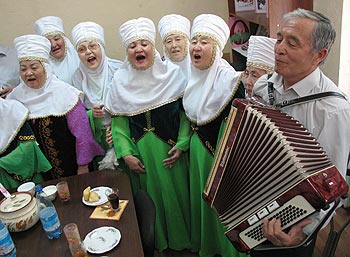 zdjęcie: zespół ludowy, Kazachstan
