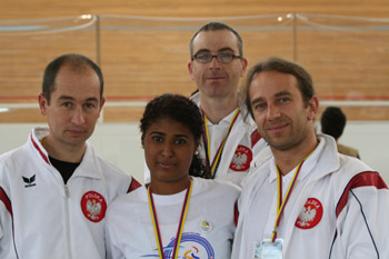 zdjęcie: Wojciech Franków i Grzegorz Guz z trenerem, Jackiem Bodyką