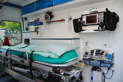 Wnętrze ambulansu. Fot.: materiały prasowe