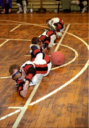 Mecz goalball. Fot.: Piotr Stanisławski