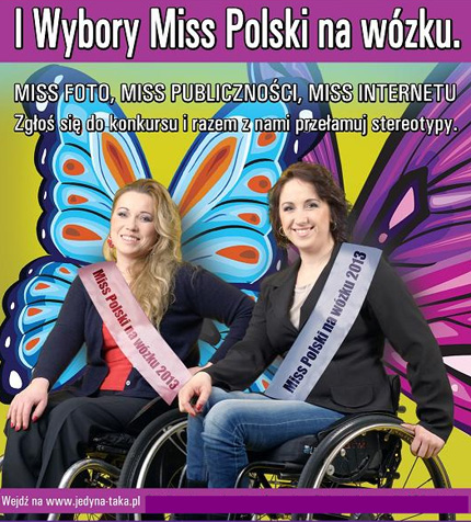 Plakat I Wyborów Miss na wózku